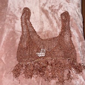 Beach cover up top (NEVER WORN)